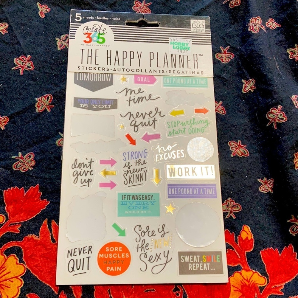 Me & my big ideas , the happy planner sticker sheets book used